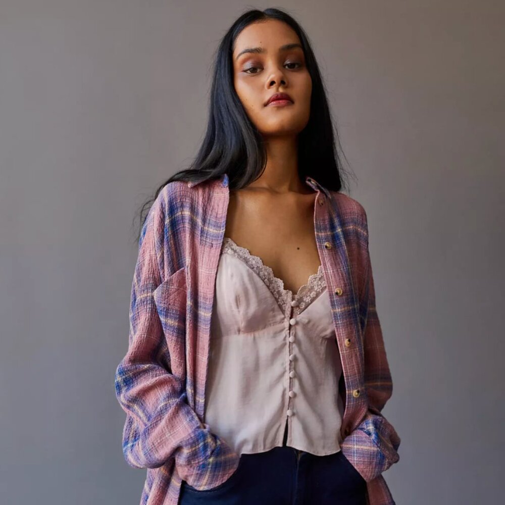 {Urban Outfitters | BDG} Keanu Flannel Button-Down Shirt~ Size Small